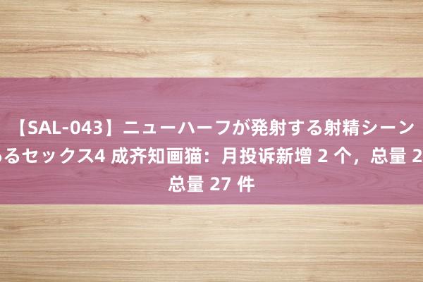 【SAL-043】ニューハーフが発射する射精シーンがあるセックス4 成齐知画猫：月投诉新增 2 个，总量 27 件