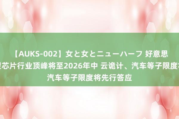 【AUKS-002】女と女とニューハーフ 好意思国银行瞻望芯片行业顶峰将至2026年中 云诡计、汽车等子限度将先行答应